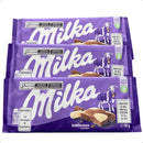 Kit com 3 chocolates milka mistos branco e ao leite